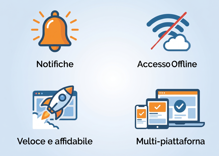 Funzionalità SailPortal App: notifiche, accesso offline, velocità e compatibilità multipiattaforma